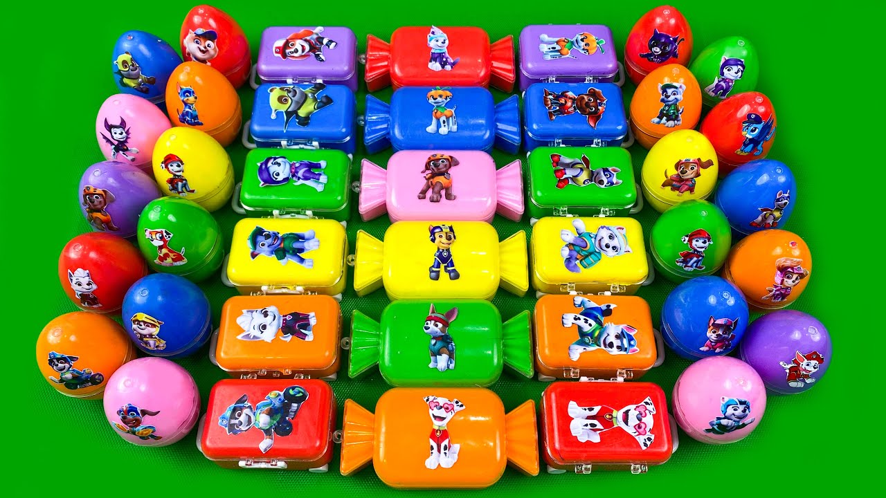 Looking For Paw Patrol Clay With Slime Coloring: Ryder, Chase, Marshall,...Satisfying ASMR Video
