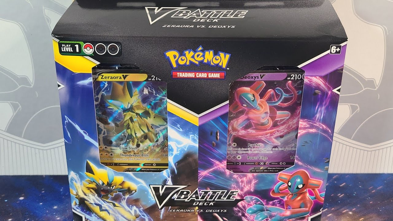 Pok&eacute;mon Zeraora vs. Deoxys V Battle Deck Bundle Unboxing