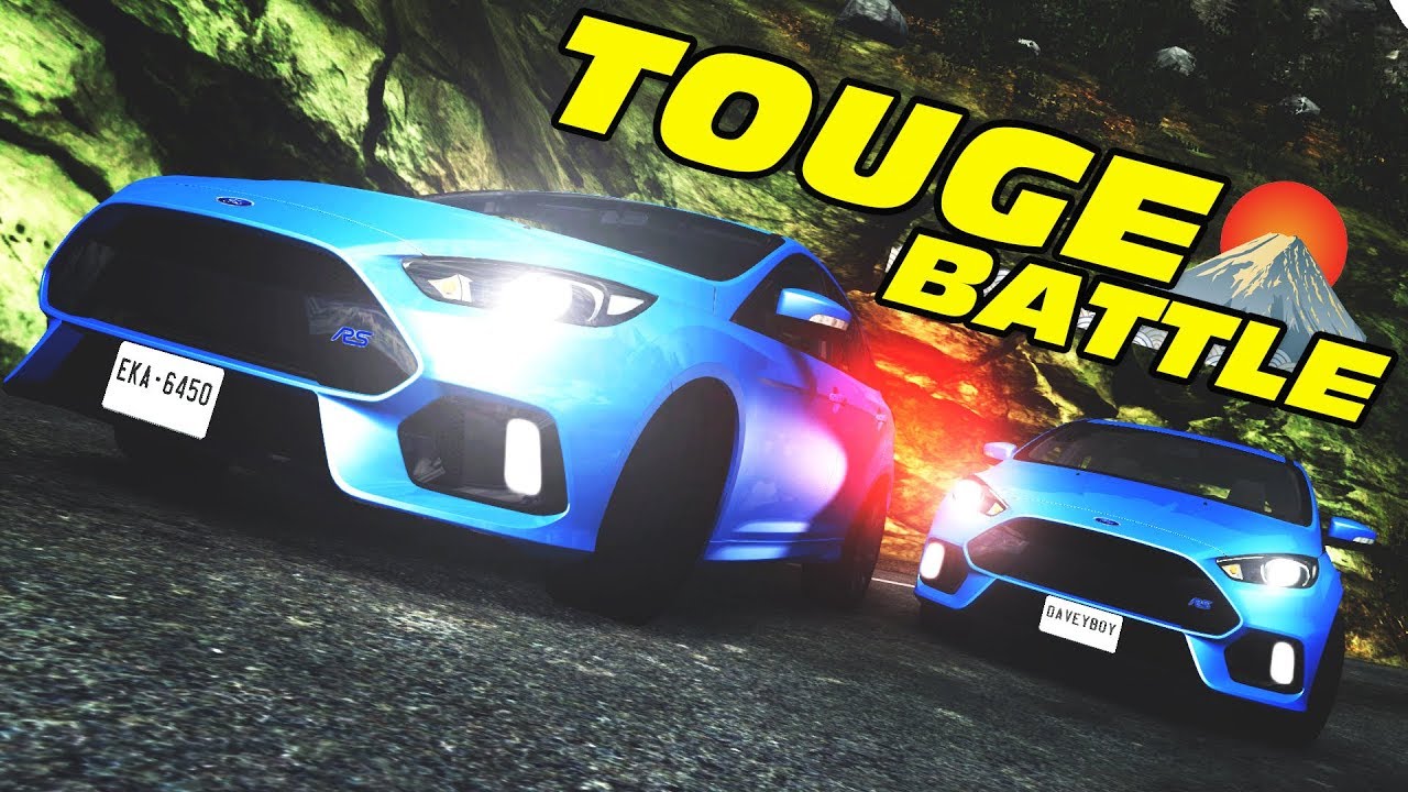 Ford Focus Rs Amazing Touge Battle [ Beamng Drive ]