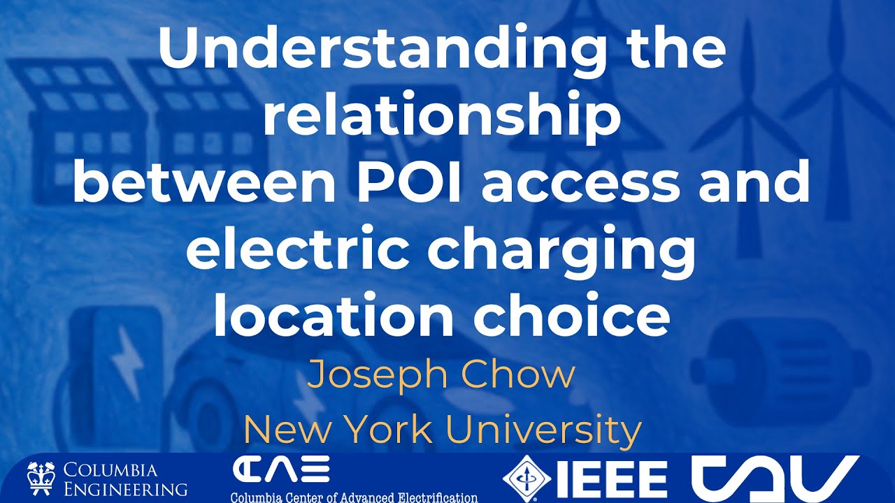 CCAE 2025: Понимание взаимосвязи между доступностью точек интереса и выбором места для зарядки эл...