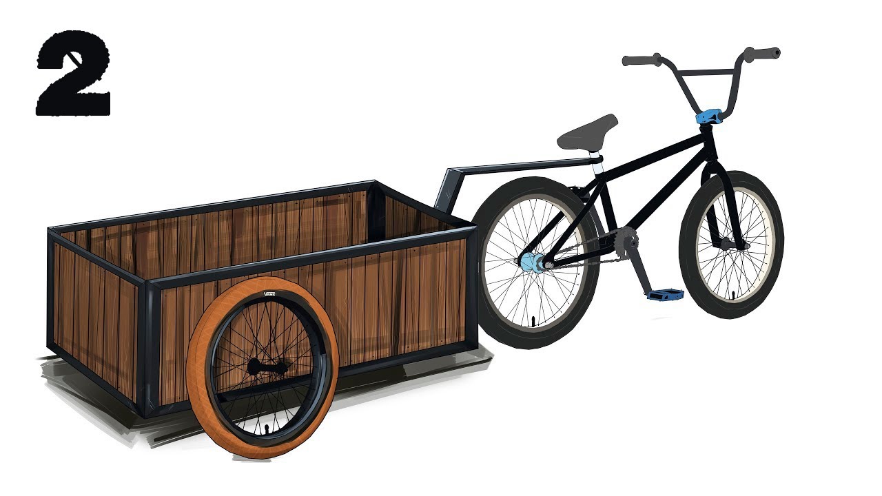 Таких колес я еще не видел. Колеса на прицеп для BMX готовы!
