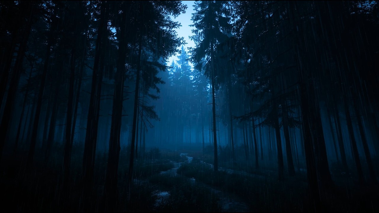 Heavy Forest Rain for Deep Sleep | Rain Sounds for Sleeping.