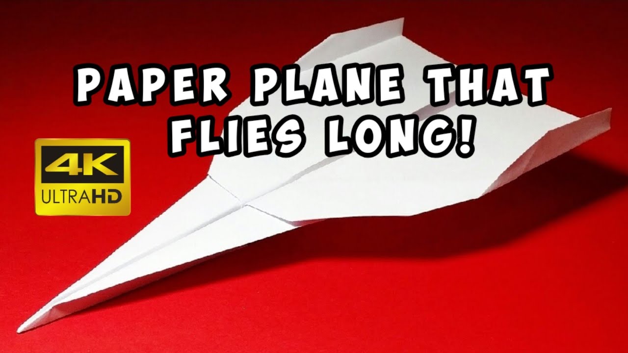 Cum sa faci avion de hartie care zboara mult / How to make a PAPER PLANE that flies long
