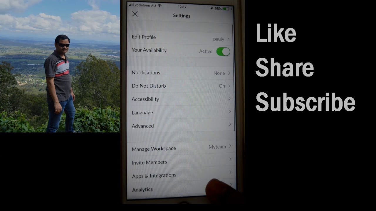 How to manage workspace in Slack iOS or iPhone app | Workspace settings and administration