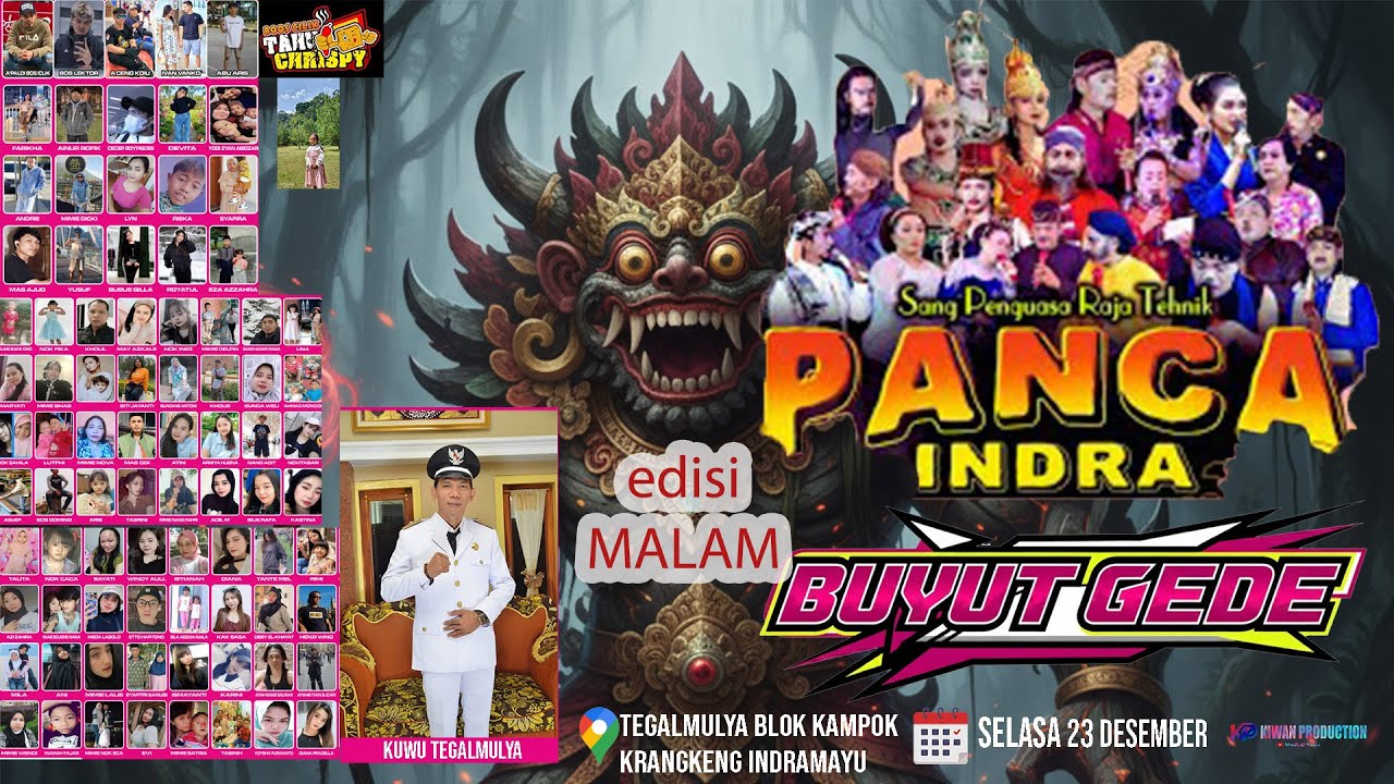 LIVE MALAM SANDIWARA PANCA INDRA UNJUNGAN BUYUT GEDE KLAMPOK TEGALMULYA 2025