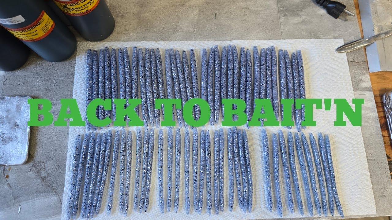 DIY Soft Plastic Bait Making (First Time Using Dead On Plastics)