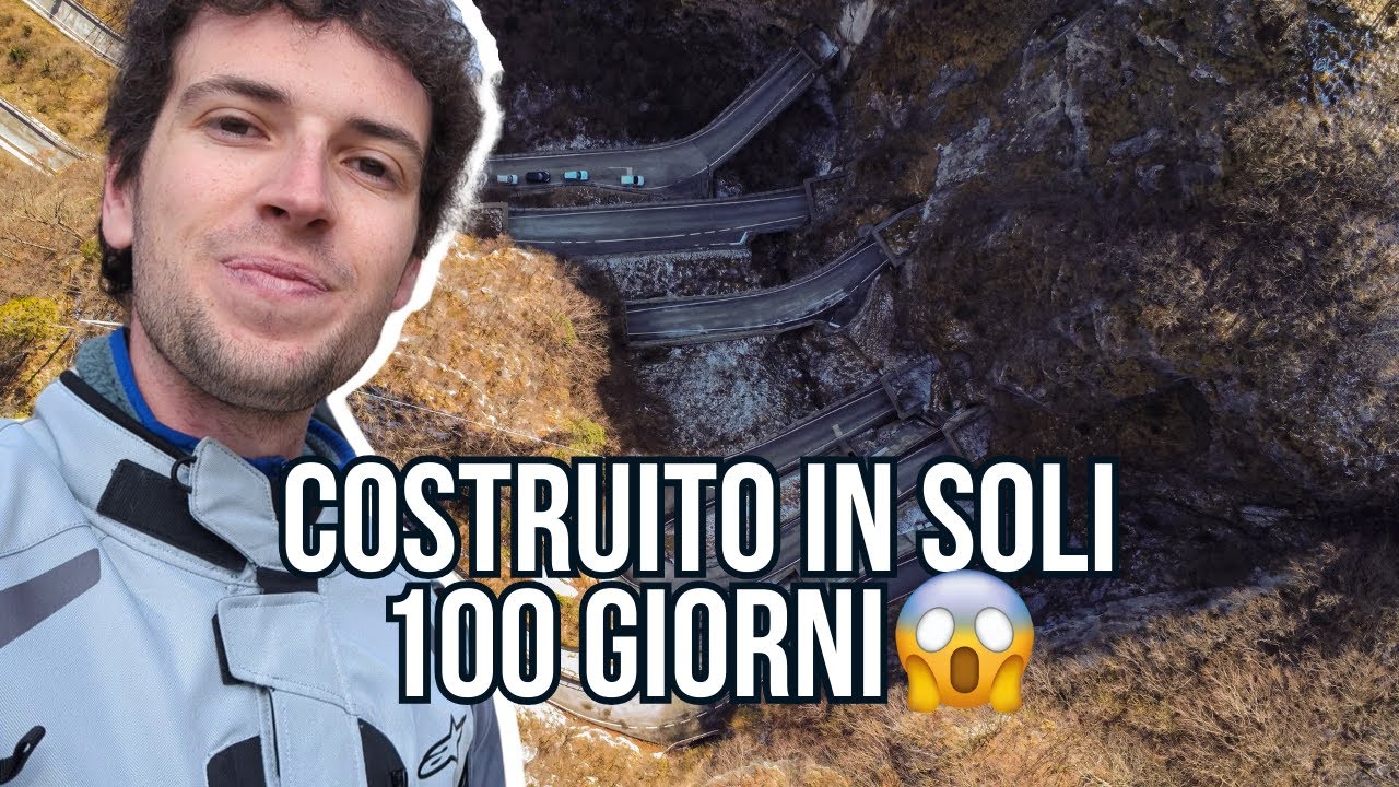 In moto sul Passo San Boldo, costruito dove lo spazio non c'era