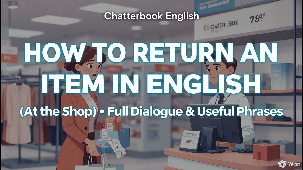 How to Return an Item in English (At the Shop) | Full Dialogue & Useful Phrases
