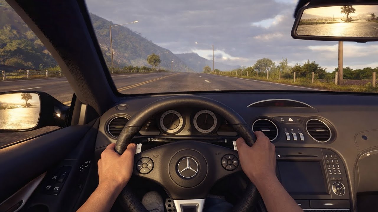 Relaxing Mercedes POV Drive Through Scenic Roads