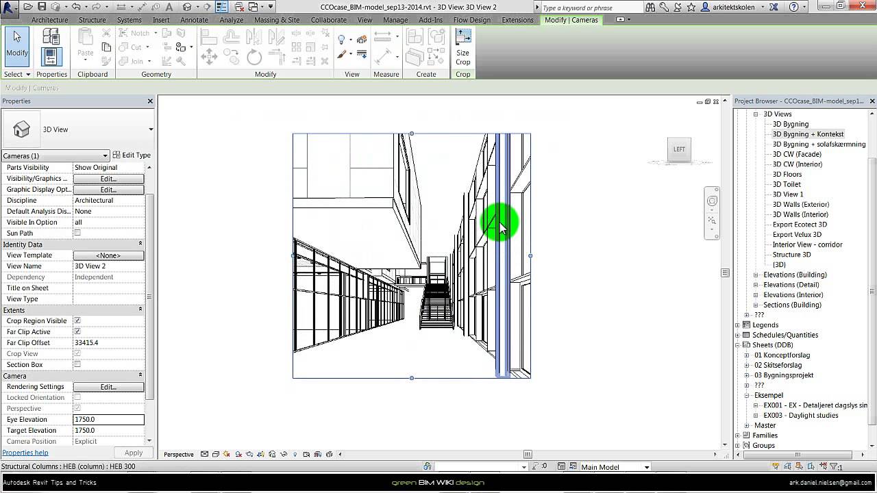 Autodesk Revit SA - Shadow studies in Perspective Views