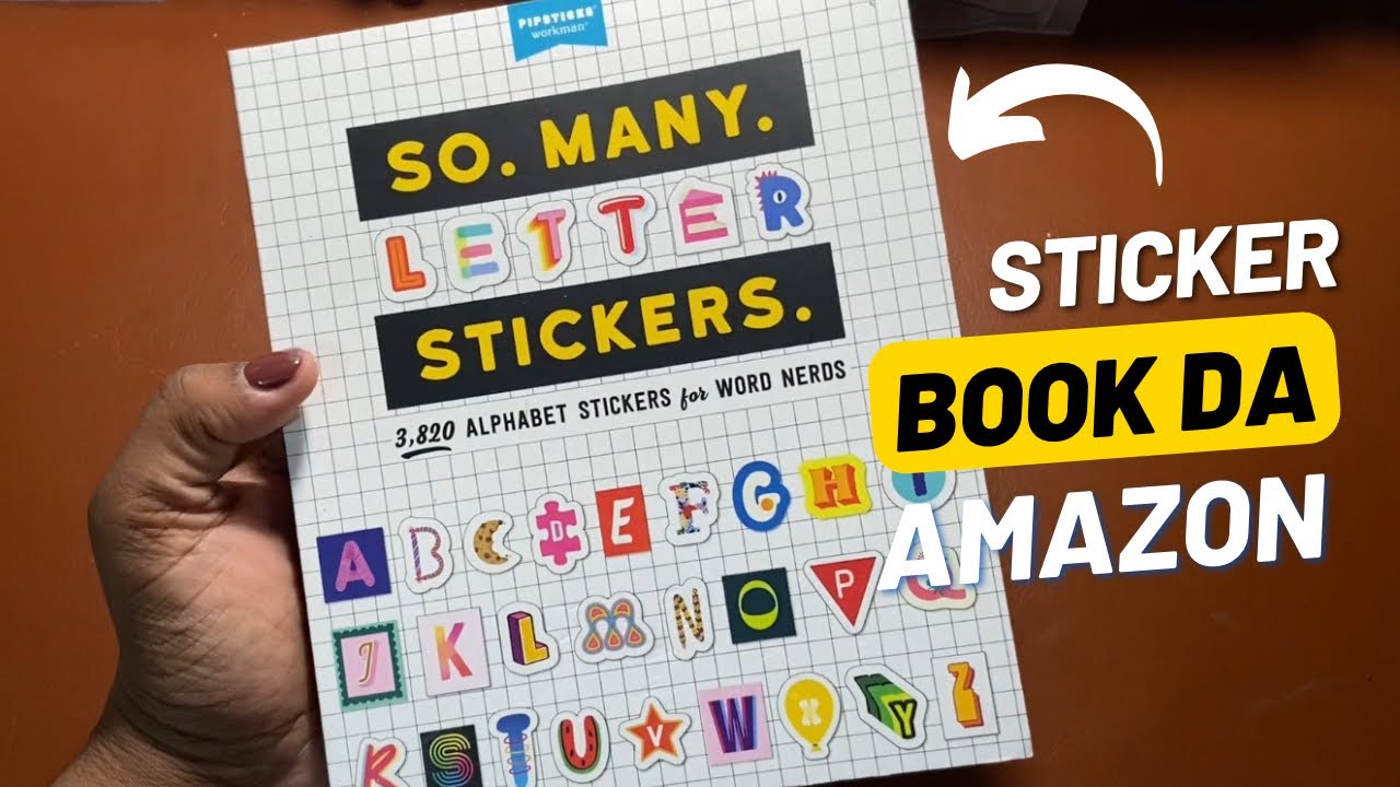SO MANY LETTER STICKERS Livro de adesivo da Amazon UNBOXING