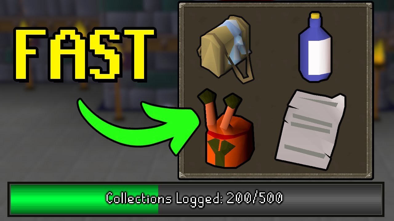 The 200 fastest collection log slots in OSRS
