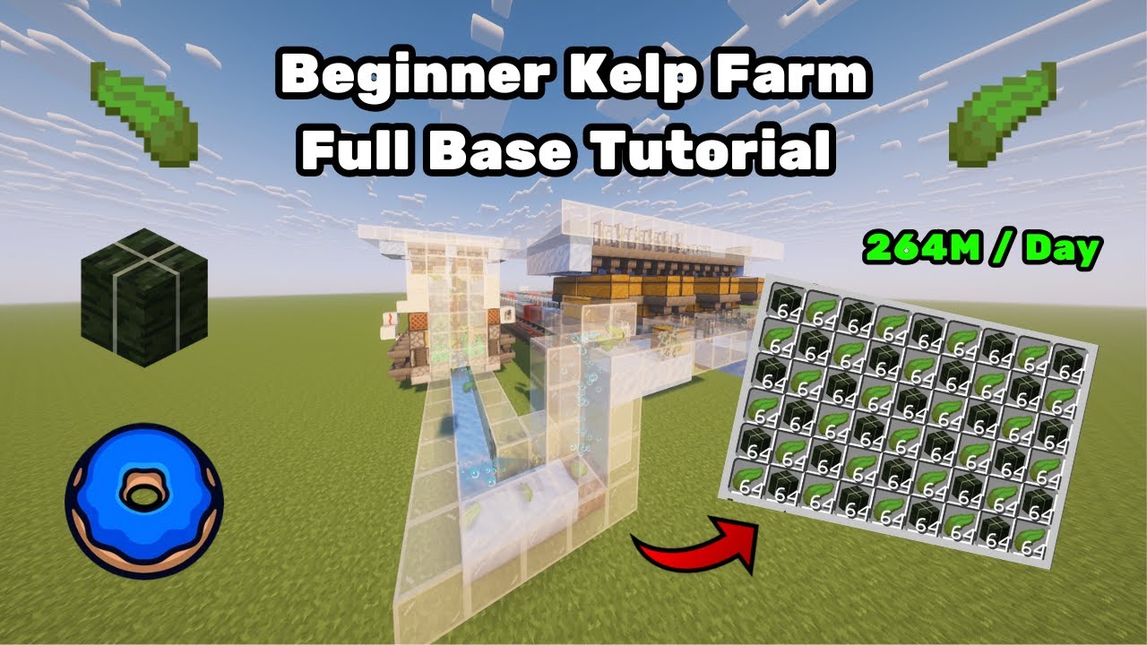 Beginner Kelp Farm Tutorial | 264m per day!