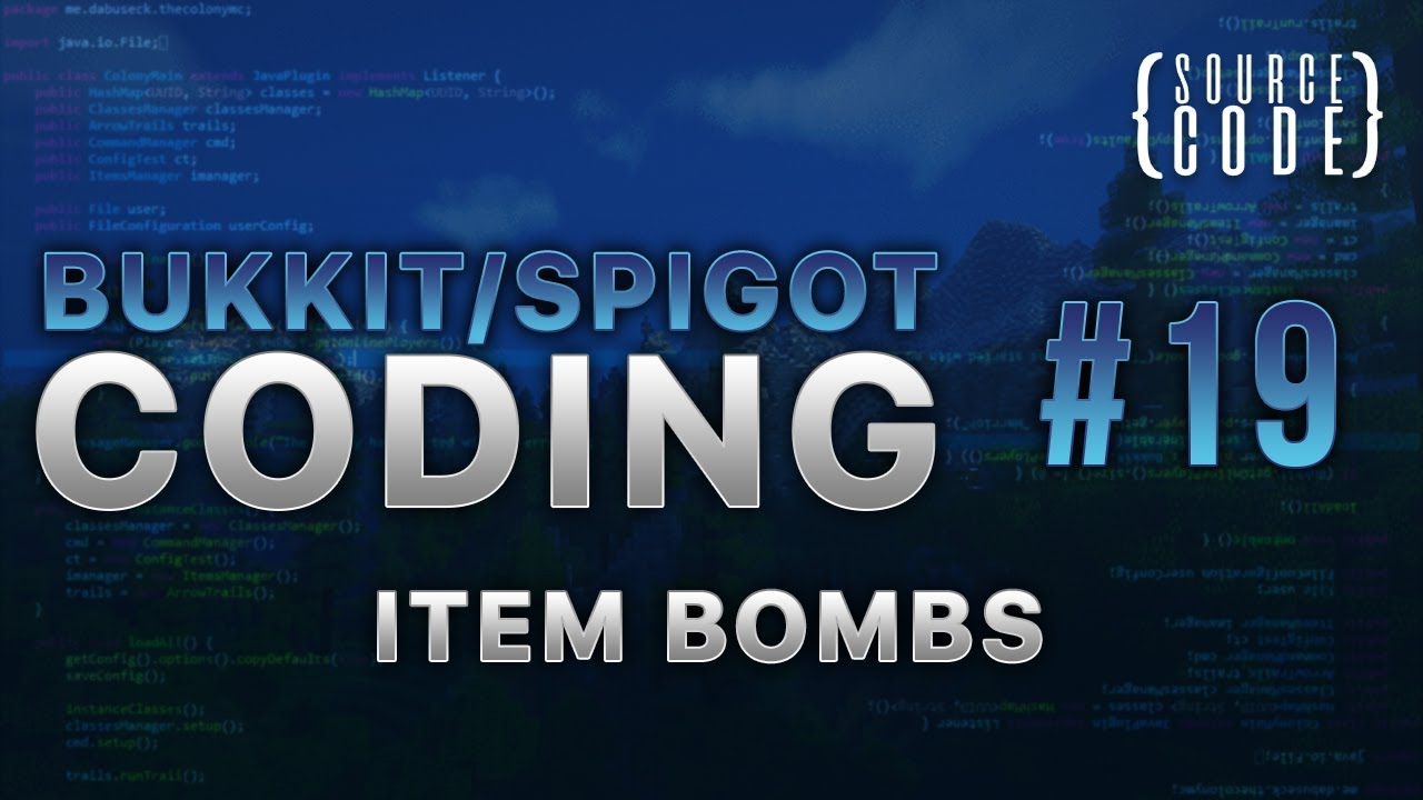 Bukkit Coding - Item Bombs - Episode 19