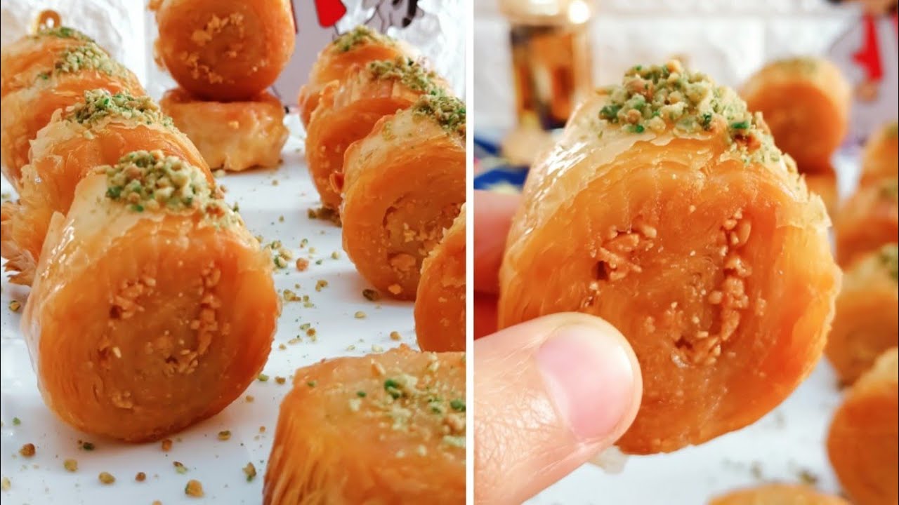 احلى واسهل بقلاوة ممكن تجربيها خطيرة 😍 #رمضانمبارك #اكسبلور #حلويات #رمضان #food #ترند #حلويات_سهلة