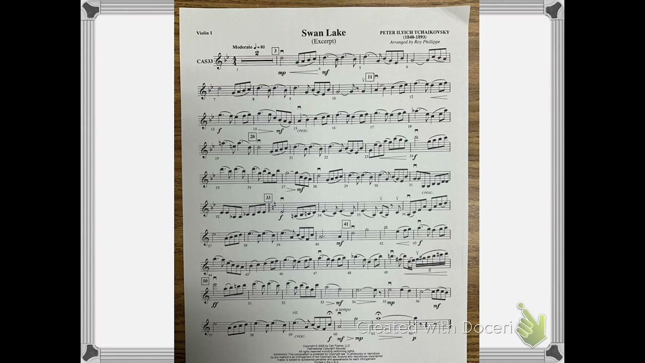 Swan Lake violin 1