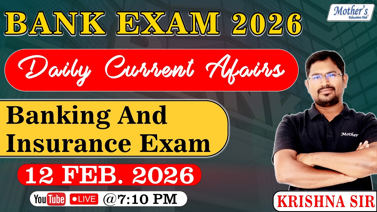 Bank Exam 2026 | Banking Current Affairs | 12 Feb 2026 | Krishna Sir Live