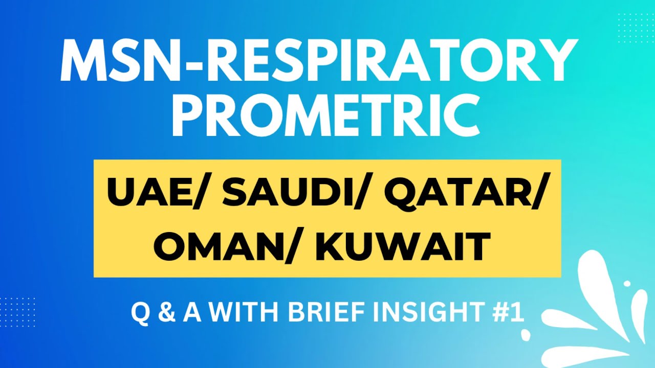 MSN-RESPIRATORY Prometric Q&A Part-1 | Nursing Nifty