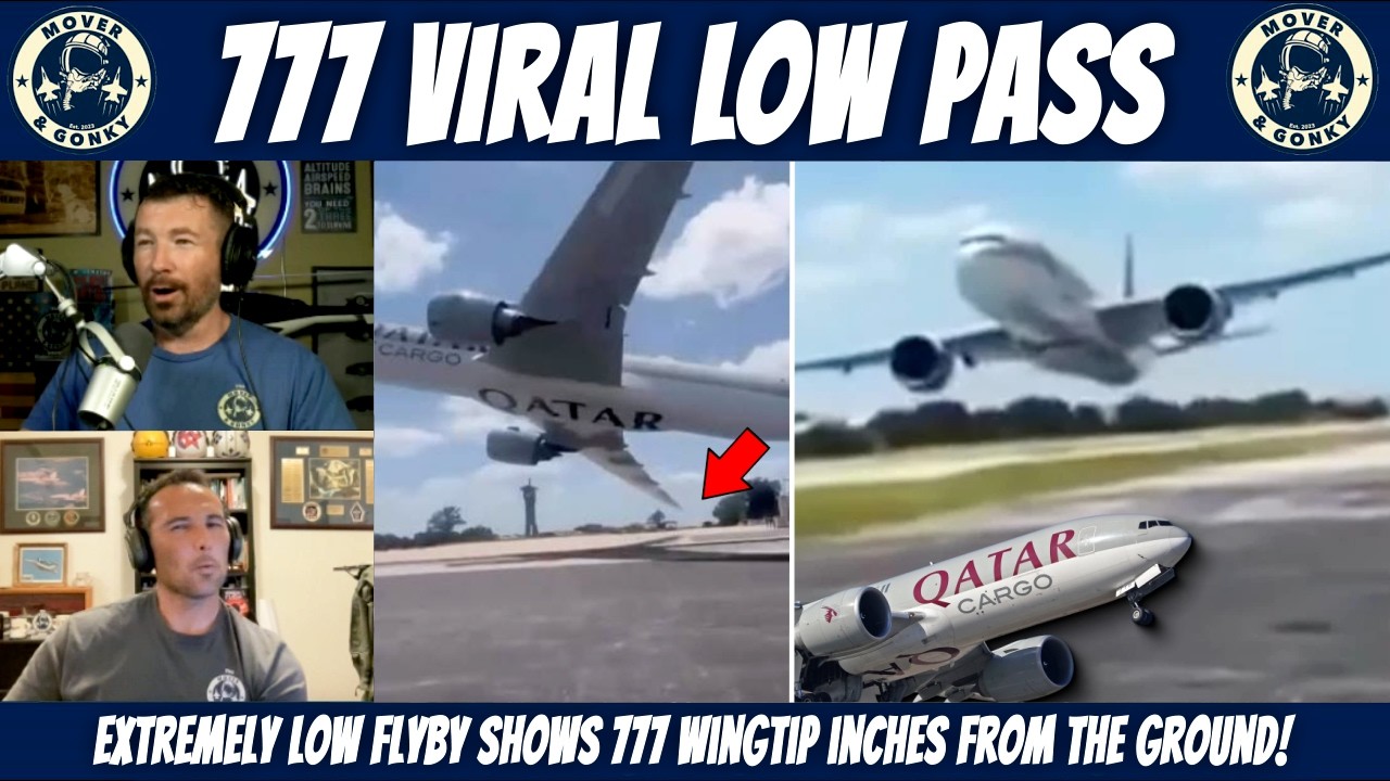 Boeing 777 Makes Jaw-Dropping Low Pass