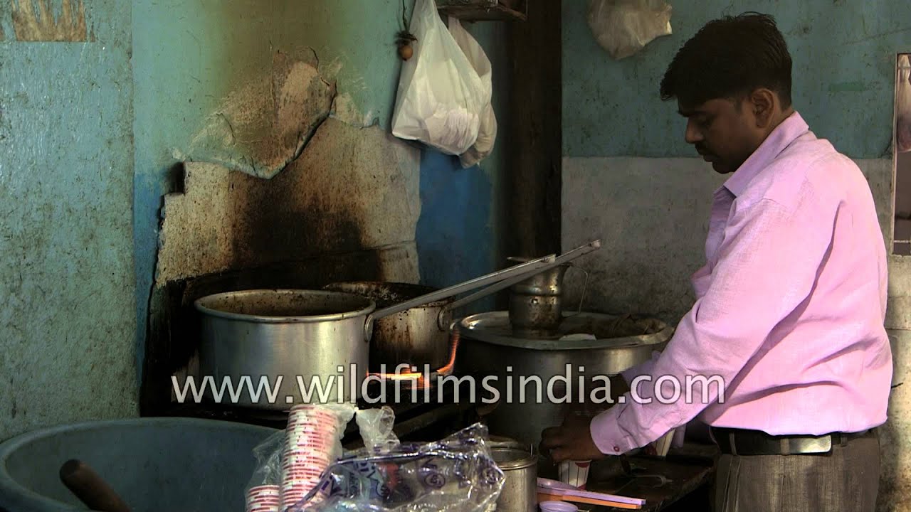 Street tea wallah in India