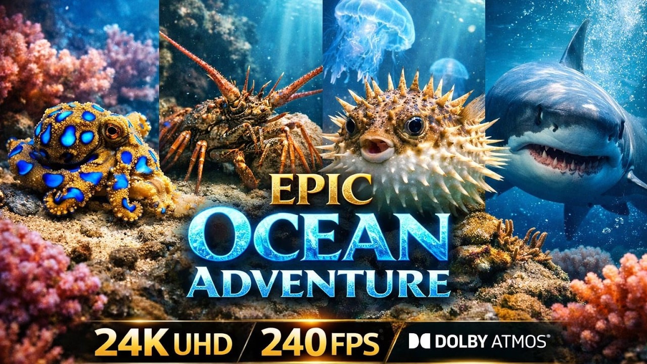 Incredible Ocean Adventure OLED Demo HDR 8k Ultra HD 120 Fps Dolby Vision