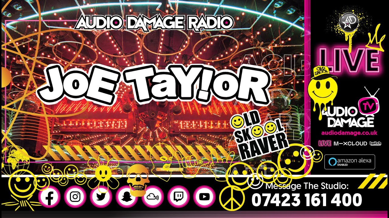 DJ Joe Taylor (Bounce Galaxy) - LIVE - Audio Damage Radio. 6 - 7pm. (19.01.2026).