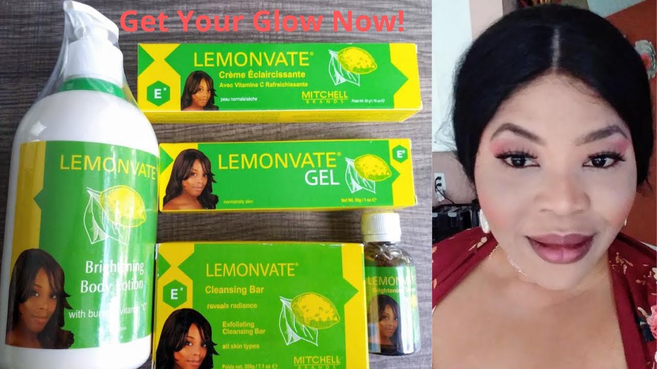 Mitchell Brands Lemonvate  Brightening Skin Beautifying Set With VitaC Lactic Acid & Arbutin Complex