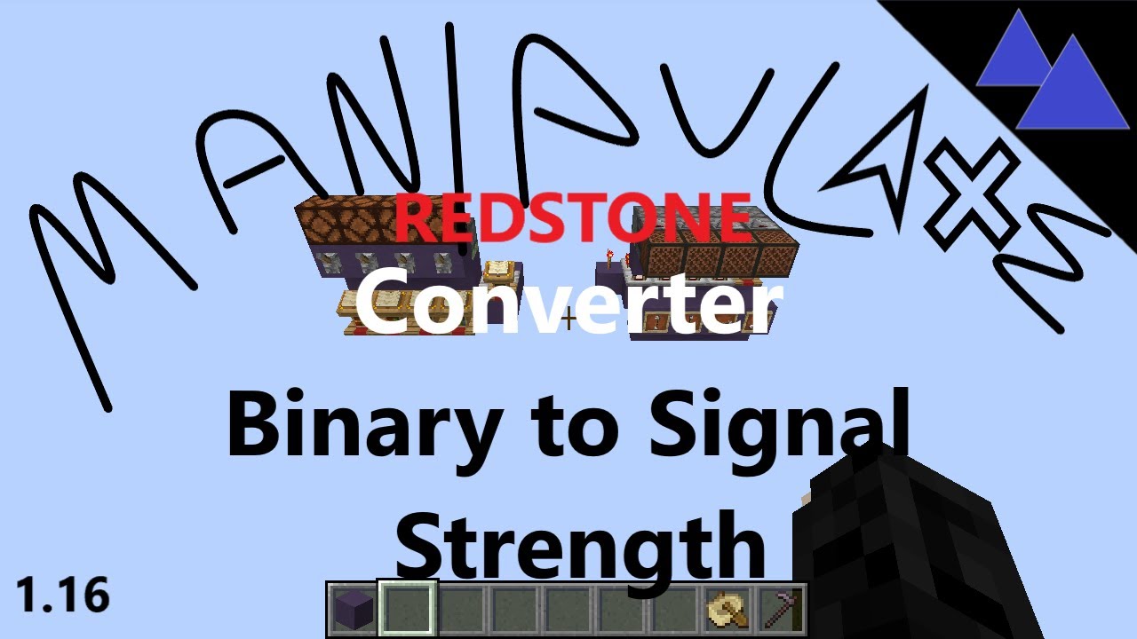 Manipulate Redstone - Converter Binary to Signal Strength