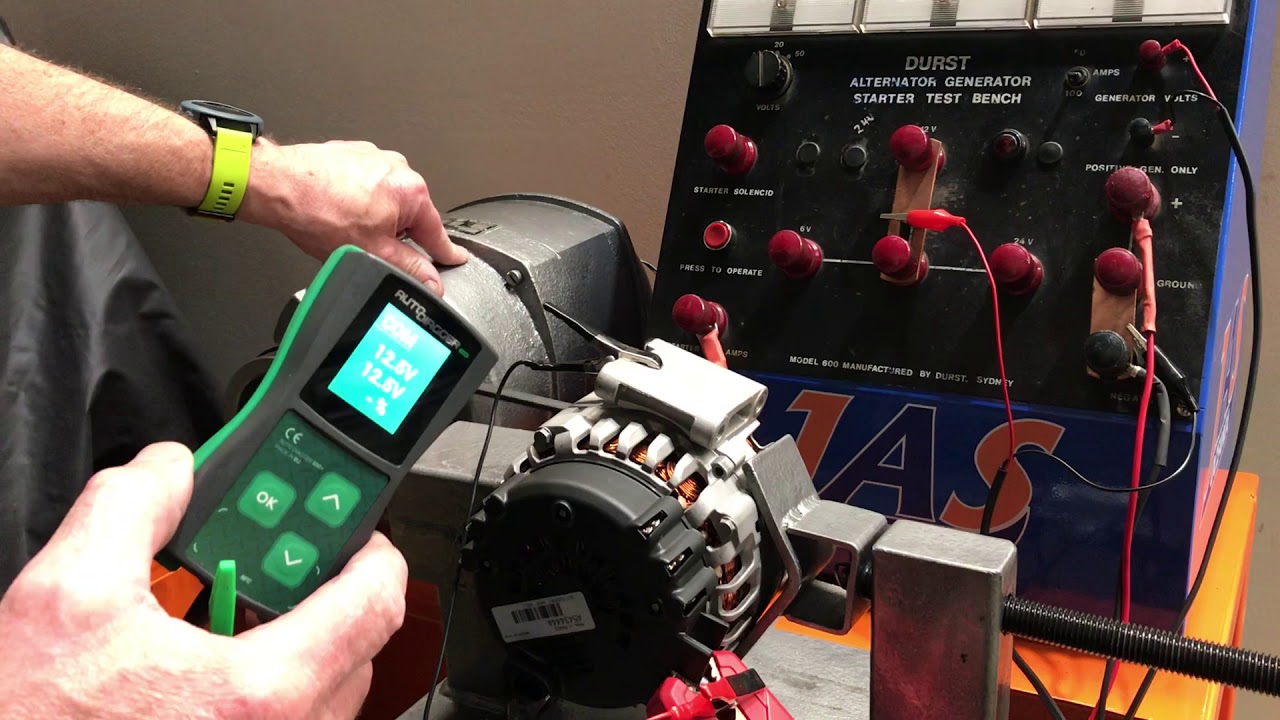 Testing Com & LIN type Alternators with JAS AD100 Computer Controlled Alternator Tester