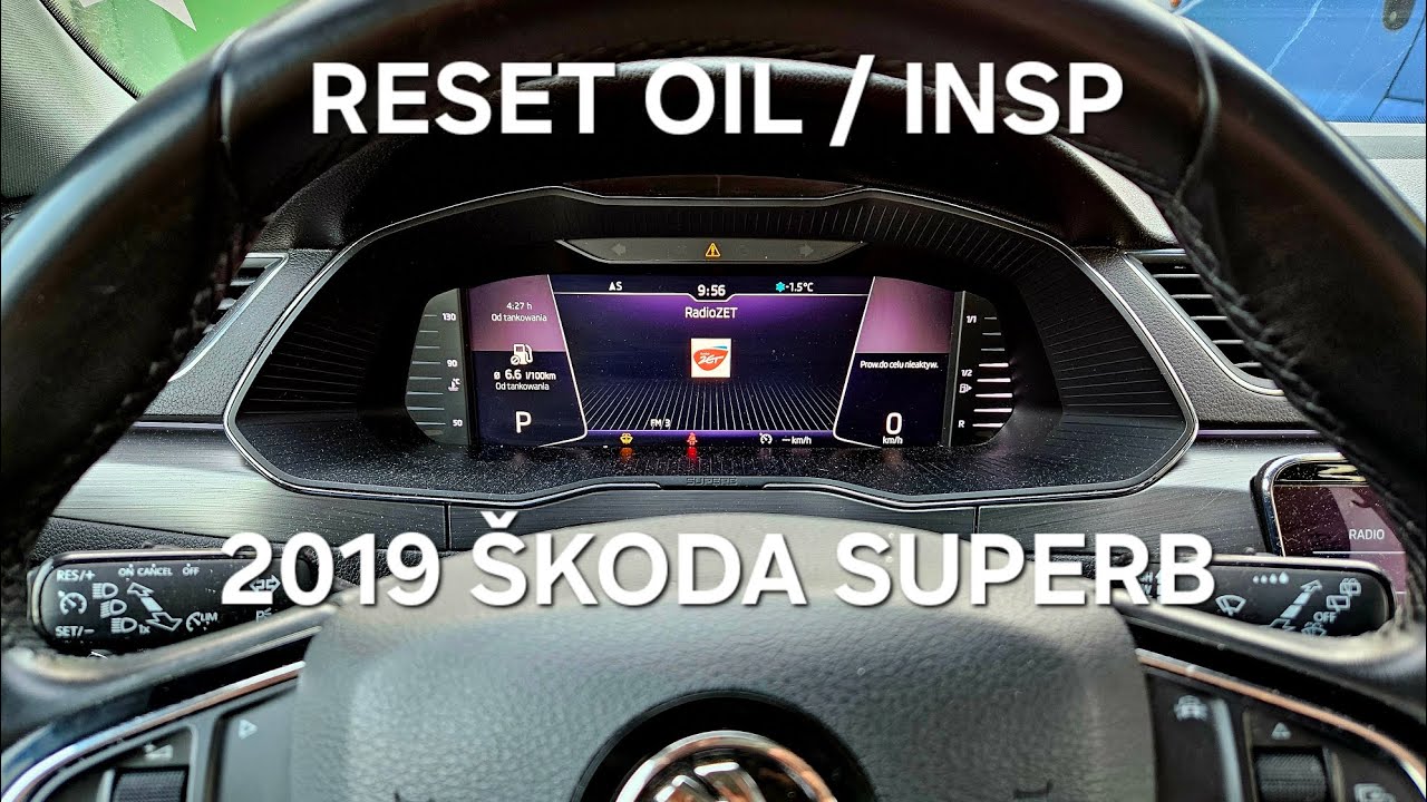 2019-2024 Škoda Superb - How to reset oil service /inspectin /maintenance- kasowanie inspekcji oleju