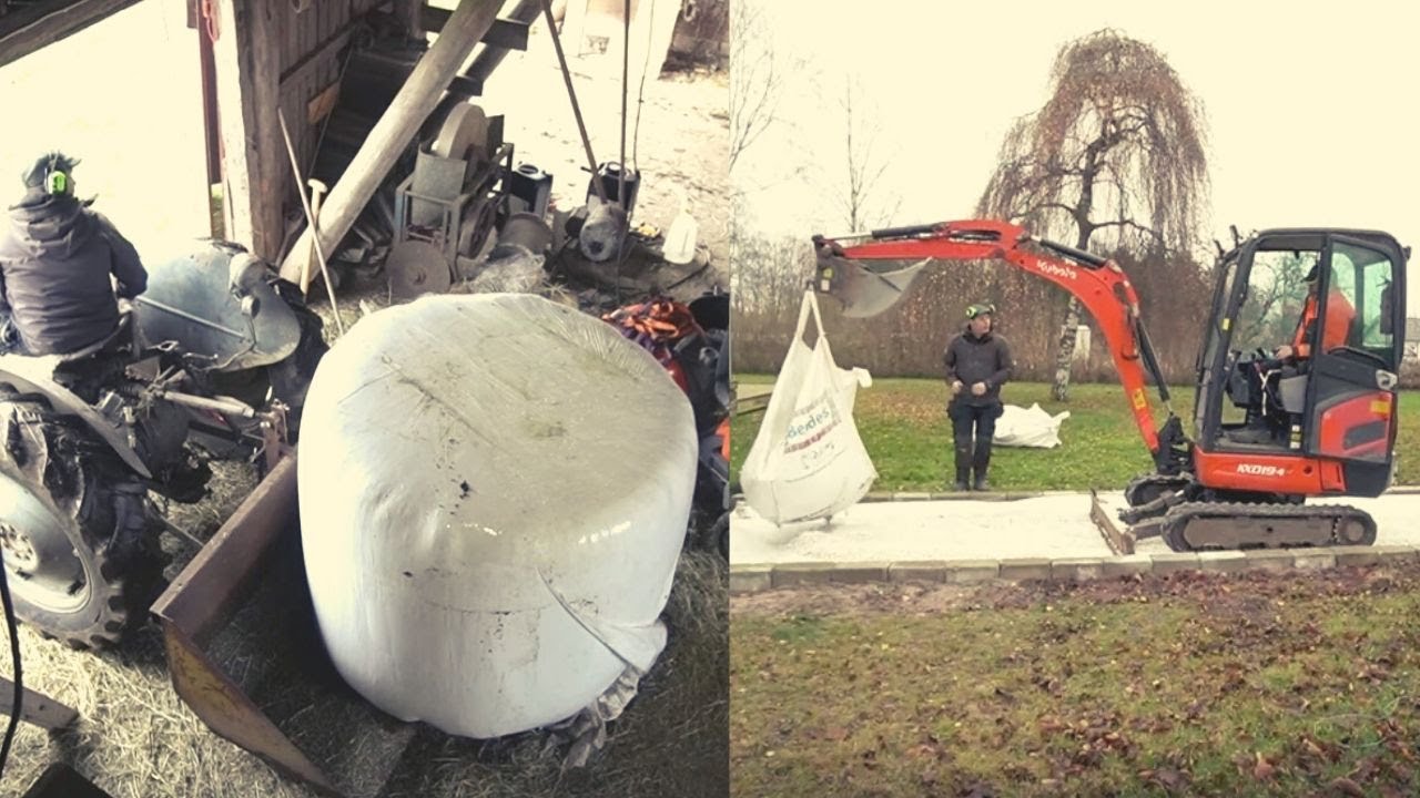 Lägger granitsingel med Arne och tar fram en ny bal med Grållen