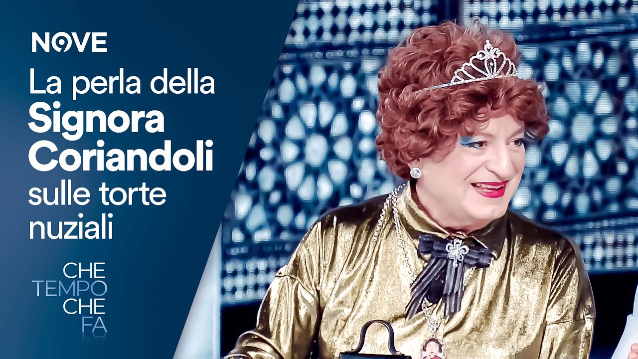 La perla della Signora Coriandoli sulle torte nuziali | Che tempo che fa