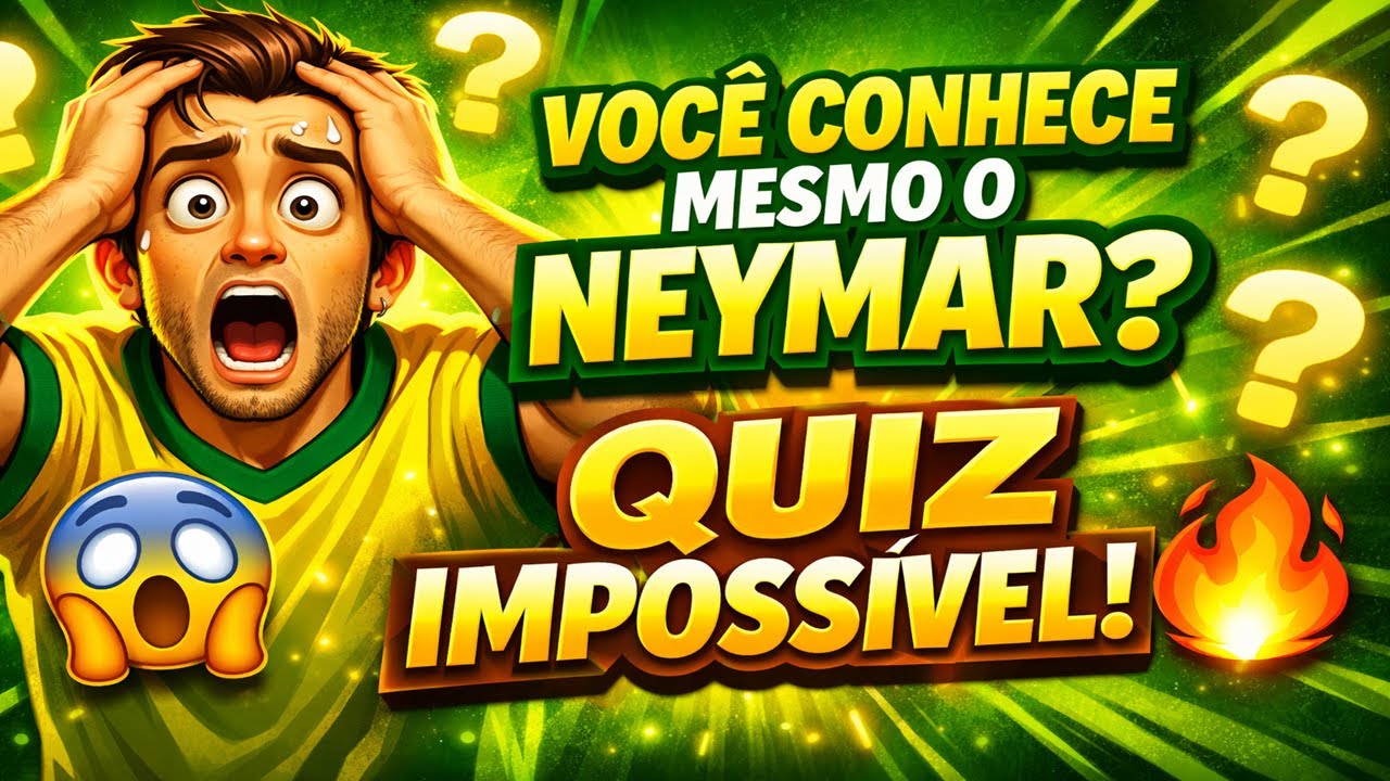⚽🔥 Você CONHECE MESMO o Neymar? Só 5% acerta TODO esse quiz! 😱