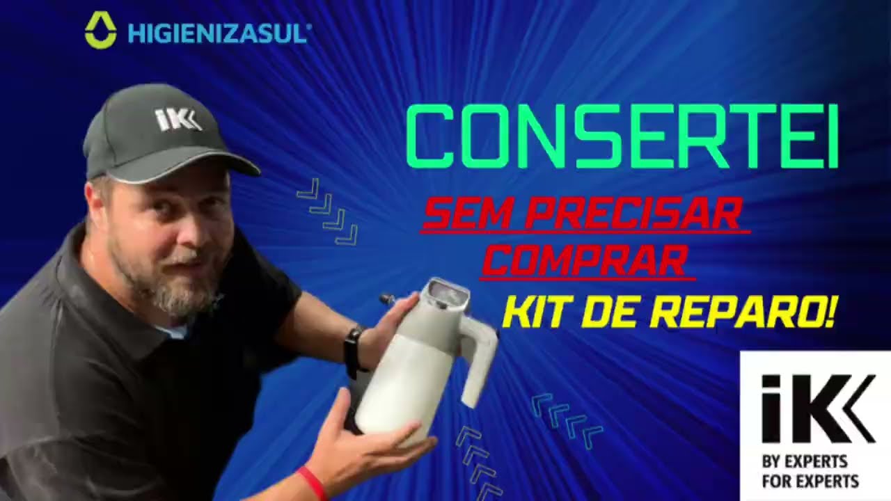 Como consertar problema no pulverizador para impermeabilizantes de estofados IK HC