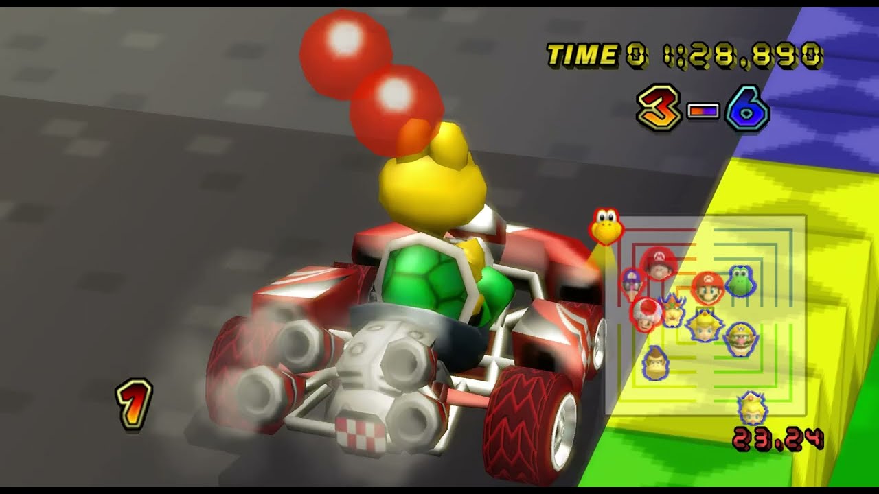 Mario Kart Wii CPU Balloon Battle (Automatic Drift)