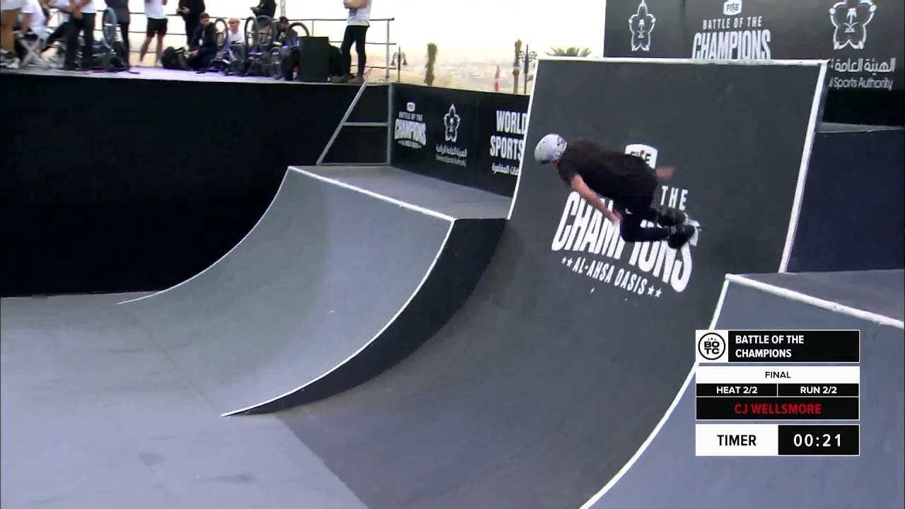 CJ Wellsmore | 2nd place &ndash; Roller Freestyle Park Final | FISE Battle of the Champions 2019
