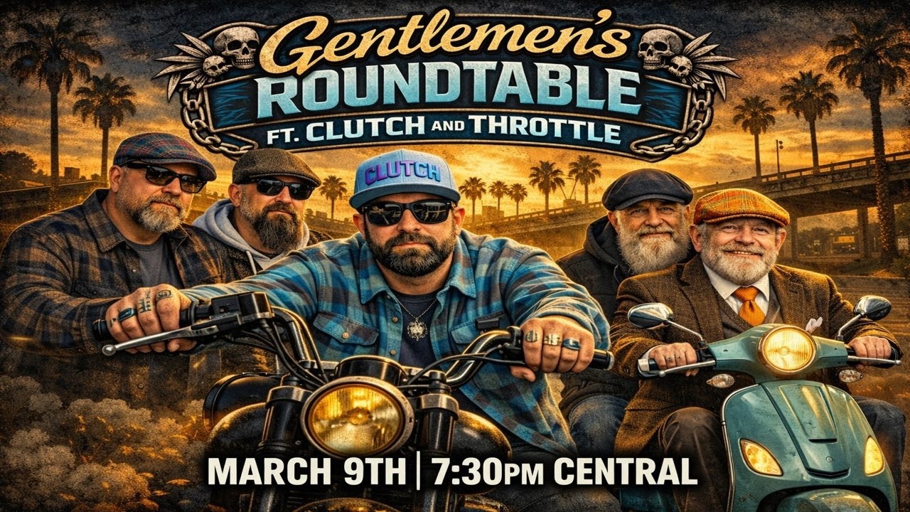 The Gentlemen’s Roundtable LIVE with Clutch & Throttle Gear | Flannels, Style, Hats & Gear Talk!
