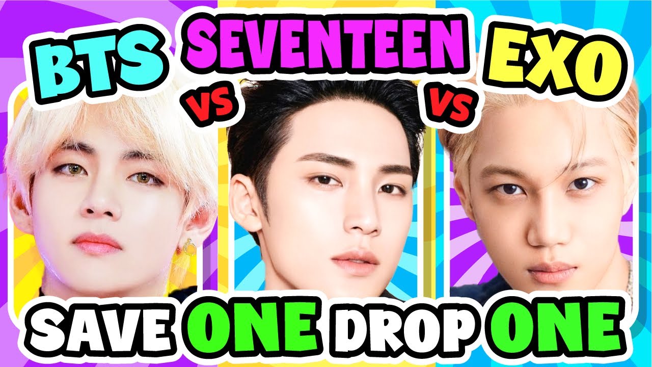 SAVE ONE SONG :BTS vs SEVENTEEN  vs EXO  - SAVE ONE DROP ONE KPOP  ~ KPOP QUIZ GAME