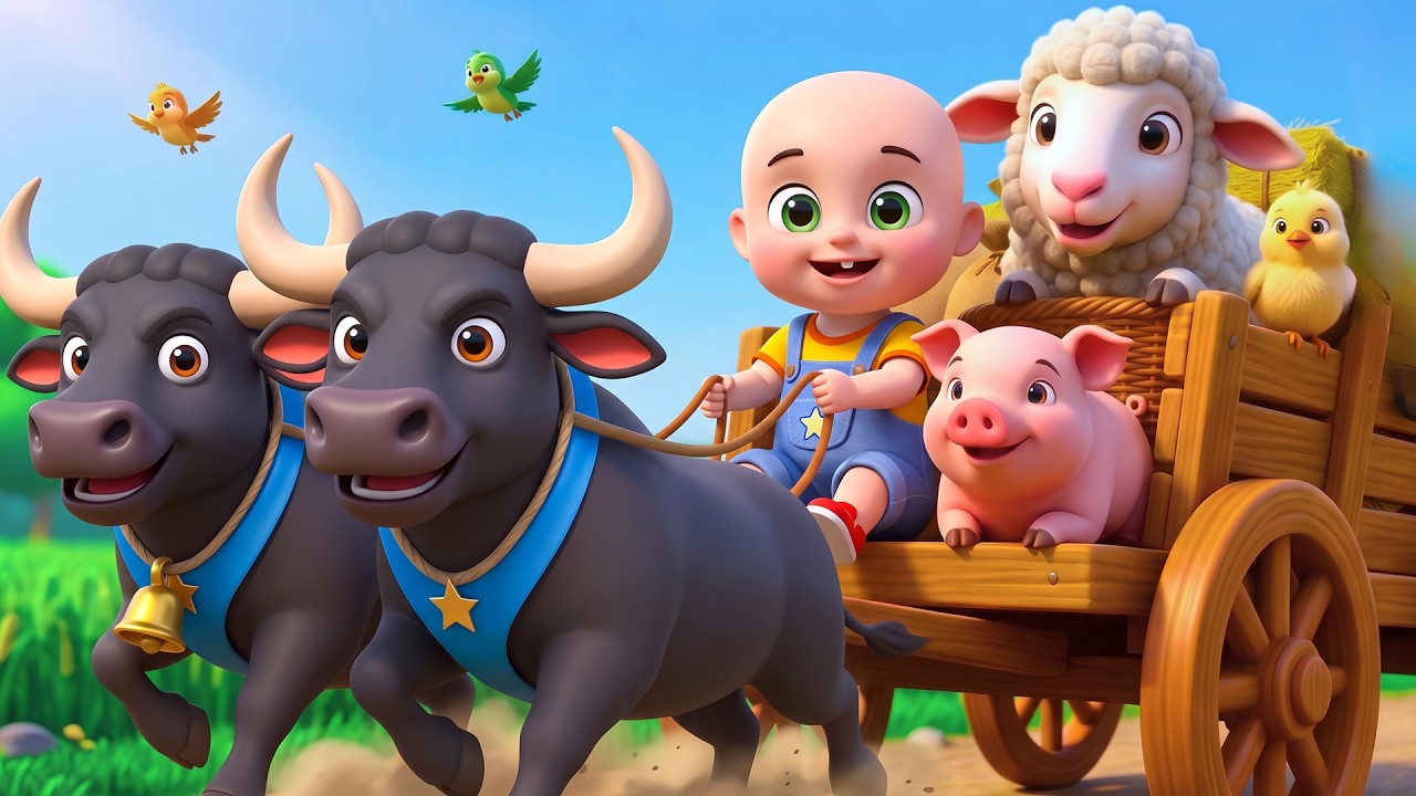 Baby Buffalo Cart Song New Compilation | Old MacDonald in Farm | Baby Cartoon & Kids Songs Baby Bobo