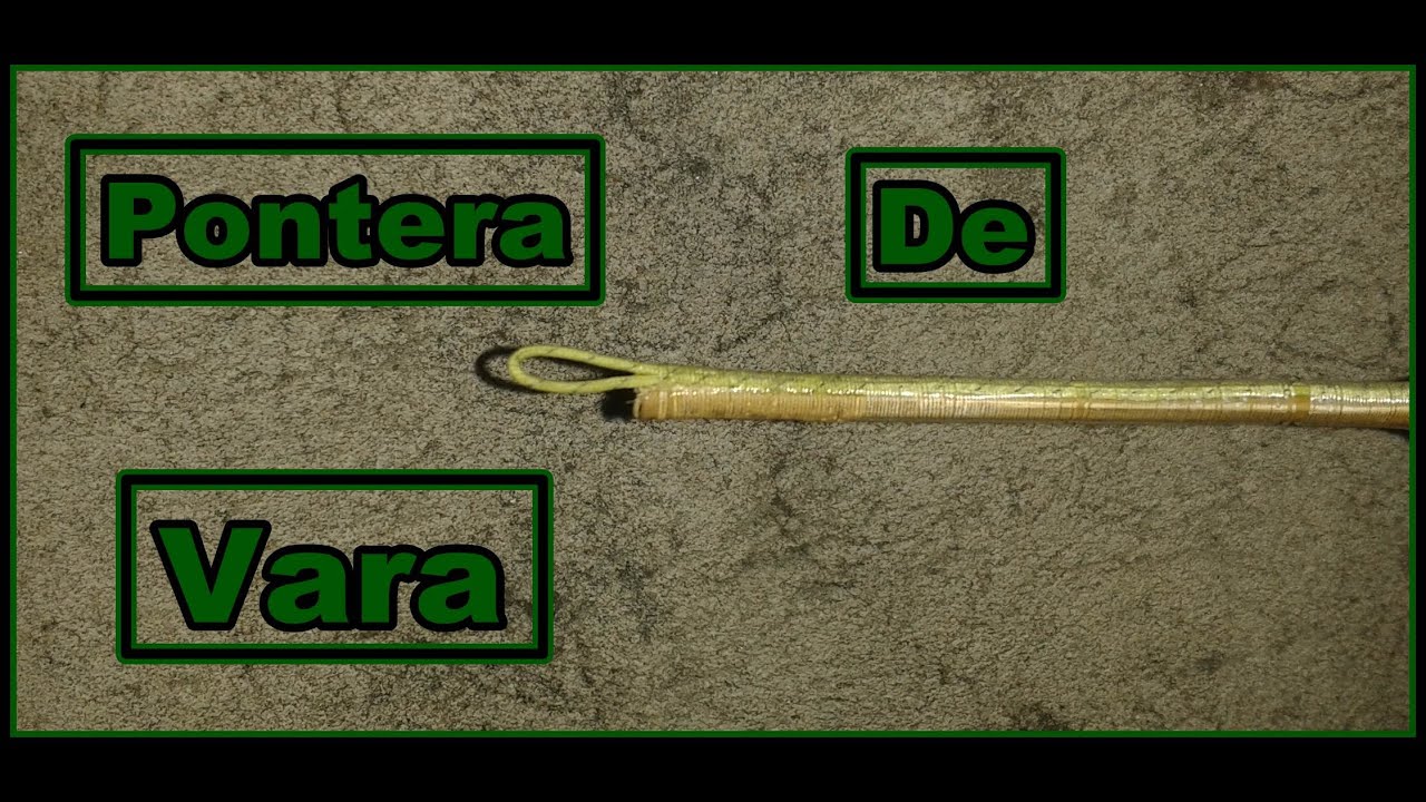 Ponteira vara de bambu (Vlog Da Pesca)
