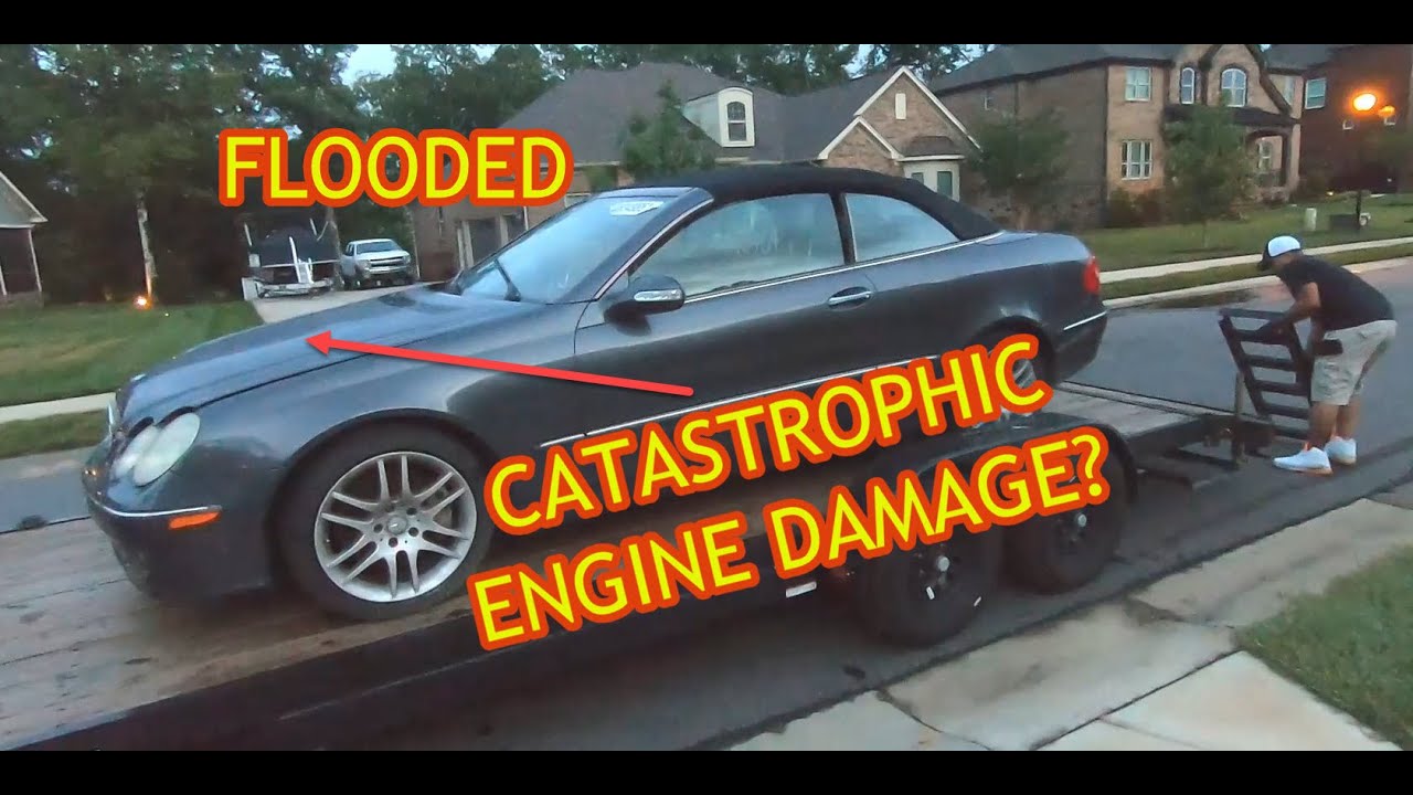 Seized engine? Flooded Mercedes from the auction. Win or Fail?