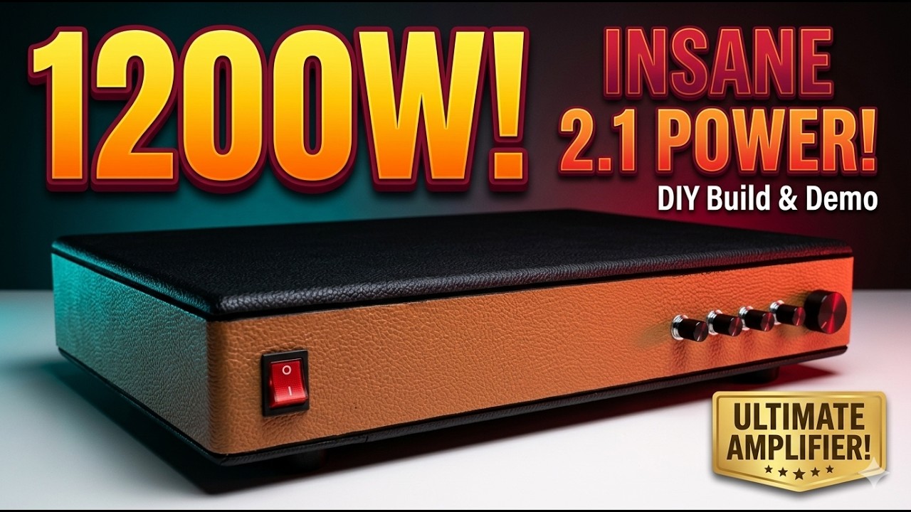 1200W 2.1 Bluetooth Amplifier Custom Enclosure DIY Build