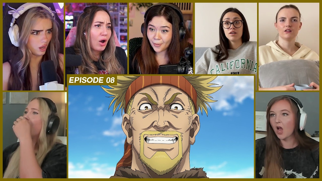 [GIRLS REACT] Thorkell Appears | Vinland Saga Ep 8 Girl Reaction Mashup