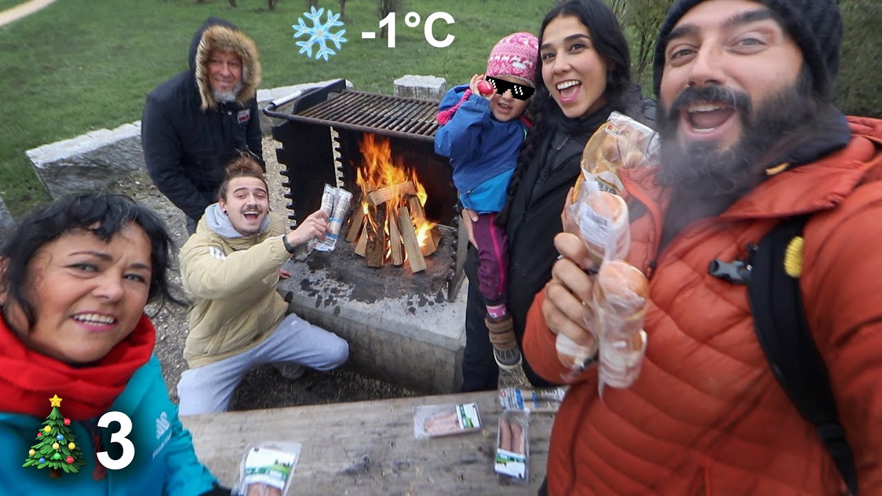 mi HERMANO hace una Carne Asada SUIZA  -1°C | Navidad día 3