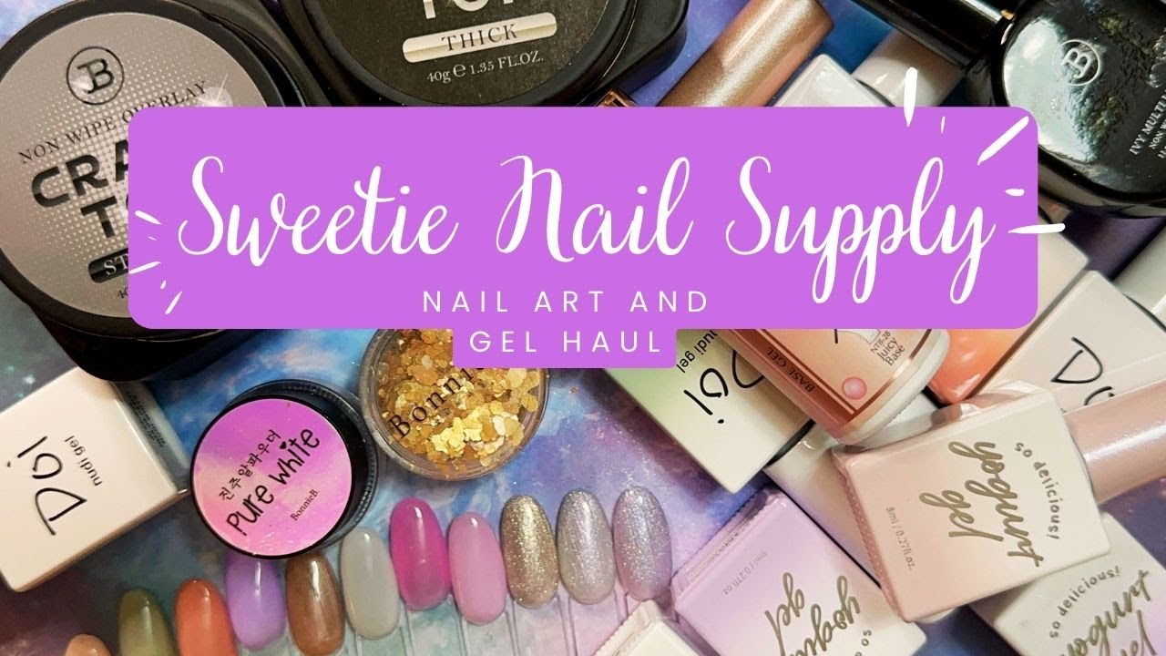 🌸 Sweetie Nail Supply Haul 🌸 Japanese and Korean Nail Products | Bonniebee, Yogurt Gel, Doi, Jin B,