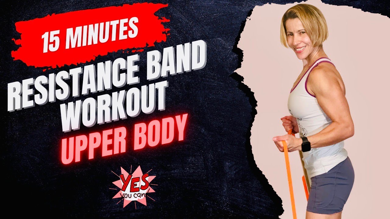 Upper Body RESISTANCE BAND Workout! to Tone your Upper Body in 15 minutes