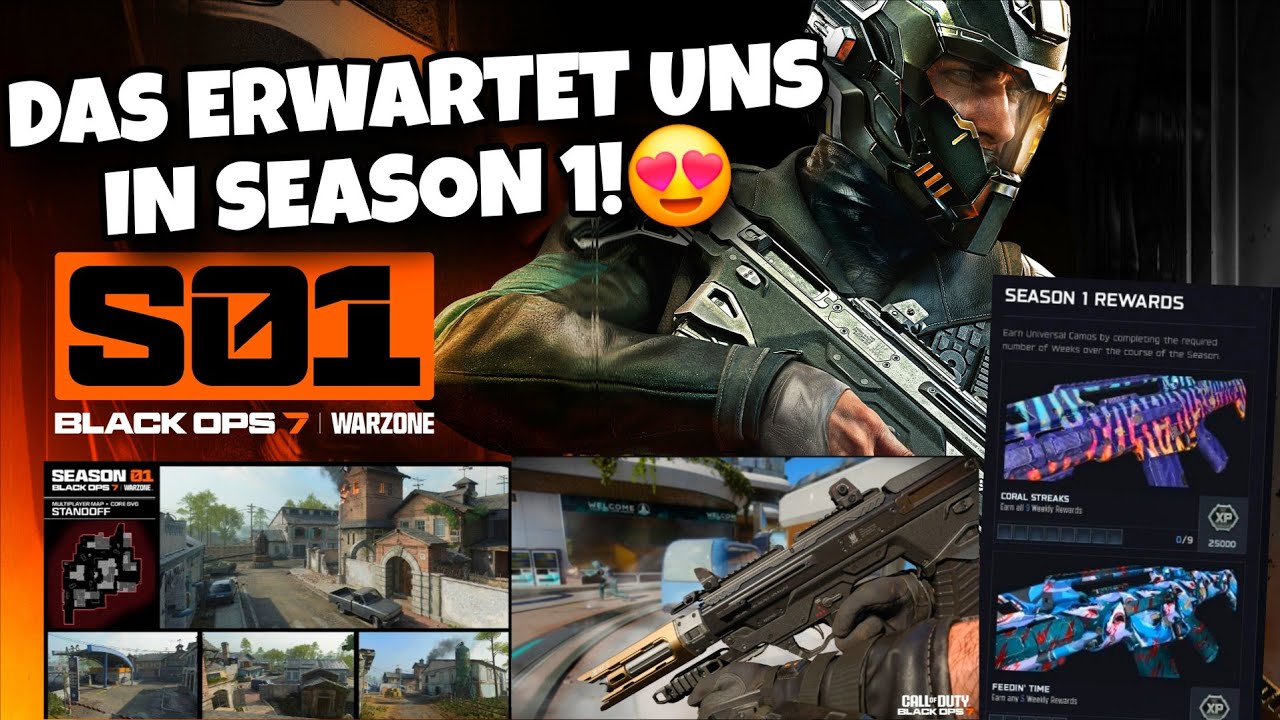 Das ist SEASON 1 in BLACK OPS 7!😍 8 MAPS,7 WAFFEN, NEUE ZOMBIE MAP🧟‍♂️ & mehr!