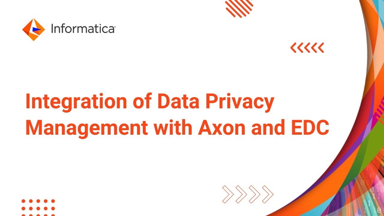 Integration of Data Privacy Management with Axon and EDC