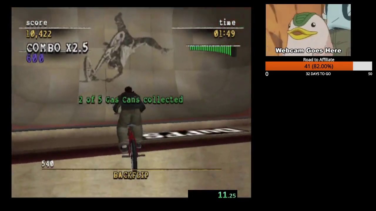 Mat Hoffman's Pro BMX 2 - Warehouse Level 100% Speedrun - 2:14.83 (Old World Record)