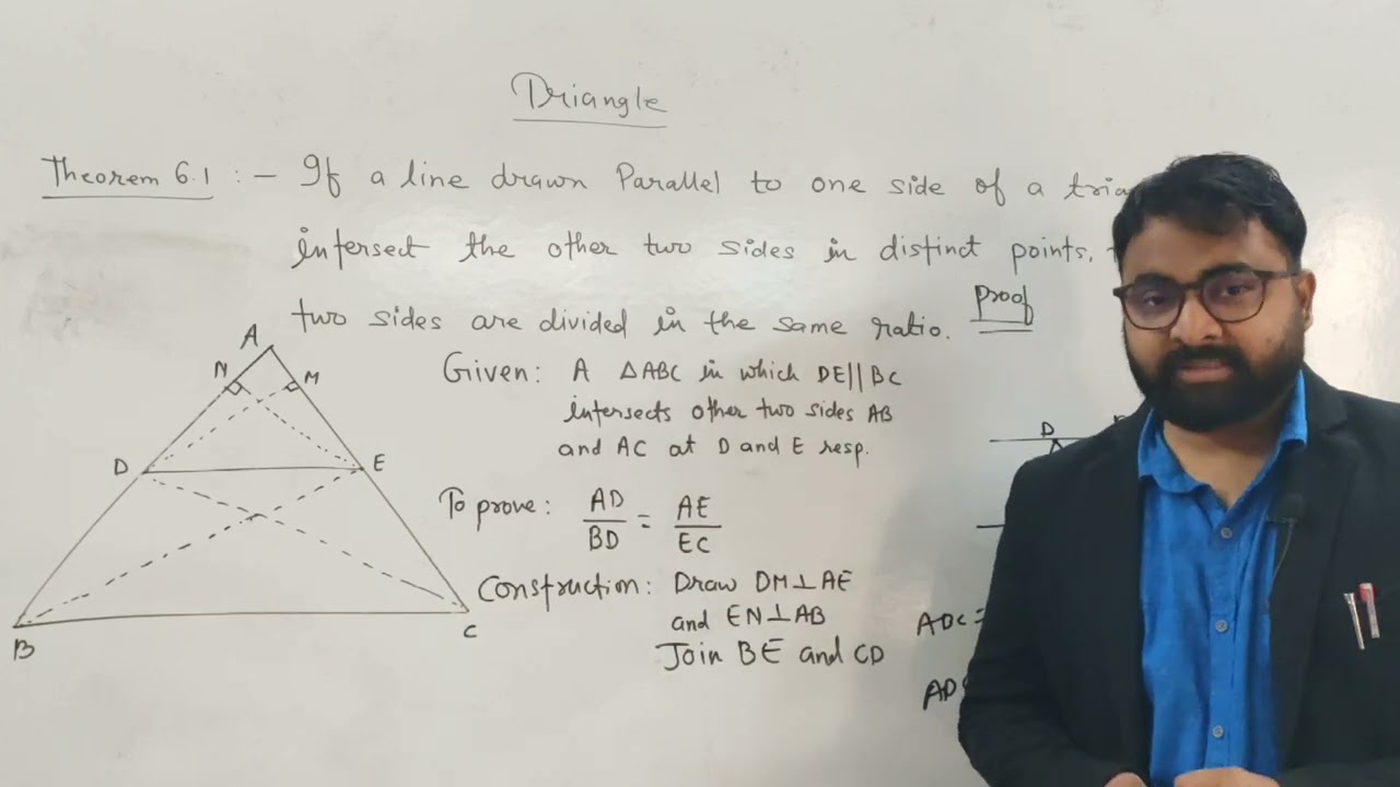 triangle|Thales theorem | basic proportionality theorem|BPT theroem|cbse 10|bpt short trick in hindi